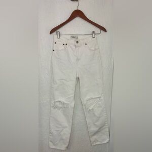 Abercrombie & Fitch The 90’s straight ultra high rise Jean white size 26/2S